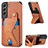 Soft Luxury Leather Snap On Case Cover S02D for Samsung Galaxy S22 5G