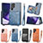 Soft Luxury Leather Snap On Case Cover S02D for Samsung Galaxy S22 Ultra 5G