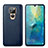 Soft Luxury Leather Snap On Case Cover S03 for Huawei Mate 20 Blue