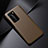 Soft Luxury Leather Snap On Case Cover S03 for Huawei P40 Pro Brown