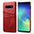 Soft Luxury Leather Snap On Case Cover S03 for Samsung Galaxy S10 5G Red