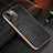 Soft Luxury Leather Snap On Case Cover S04 for Apple iPhone 13 Black
