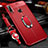 Soft Luxury Leather Snap On Case Cover S04 for Huawei Enjoy 10 Plus Red