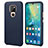 Soft Luxury Leather Snap On Case Cover S04 for Huawei Mate 20 Blue