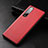Soft Luxury Leather Snap On Case Cover S04 for Oppo Find X2 Pro Red