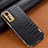Soft Luxury Leather Snap On Case Cover S04 for Xiaomi Mi 12 Pro 5G Black