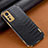 Soft Luxury Leather Snap On Case Cover S04 for Xiaomi Mi 12S 5G Black