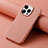 Soft Luxury Leather Snap On Case Cover S04D for Apple iPhone 13 Pro Pink