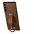 Soft Luxury Leather Snap On Case Cover S05 for Samsung Galaxy S23 Plus 5G Brown