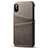 Soft Luxury Leather Snap On Case Cover S06 for Apple iPhone Xs