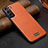 Soft Luxury Leather Snap On Case Cover S07 for Samsung Galaxy S21 5G Orange