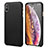 Soft Luxury Leather Snap On Case Cover S14 for Apple iPhone Xs Black