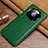 Soft Luxury Leather Snap On Case Cover ST3 for Huawei Mate 40 Green