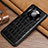 Soft Luxury Leather Snap On Case Cover ST3 for Huawei Mate 40 Pro Black