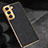 Soft Luxury Leather Snap On Case Cover TB1 for Samsung Galaxy S23 Plus 5G Black