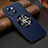 Soft Luxury Leather Snap On Case Cover with Mag-Safe Magnetic LD2 for Apple iPhone 14 Plus Blue