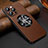 Soft Luxury Leather Snap On Case Cover with Mag-Safe Magnetic LD2 for Apple iPhone 14 Pro Brown