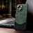 Soft Luxury Leather Snap On Case Cover with Mag-Safe Magnetic LD4 for Apple iPhone 14 Plus Green