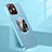 Soft Luxury Leather Snap On Case Cover with Mag-Safe Magnetic QC1 for Apple iPhone 12 Sky Blue