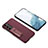 Soft Luxury Leather Snap On Case Cover with Stand AC1 for Samsung Galaxy S22 Plus 5G