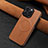 Soft Luxury Leather Snap On Case Cover WZ1 for Apple iPhone 14 Pro Brown