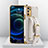 Soft Luxury Leather Snap On Case Cover XD1 for Oppo Reno6 Pro 5G India White