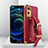 Soft Luxury Leather Snap On Case Cover XD1 for Oppo Reno7 Pro 5G Red