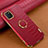 Soft Luxury Leather Snap On Case Cover XD1 for Samsung Galaxy M60s Red