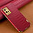 Soft Luxury Leather Snap On Case Cover XD1 for Vivo T1 5G India Red