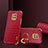 Soft Luxury Leather Snap On Case Cover XD1 for Xiaomi Redmi 10X Pro 5G Red