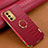 Soft Luxury Leather Snap On Case Cover XD2 for OnePlus Nord N200 5G Red