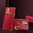 Soft Luxury Leather Snap On Case Cover XD2 for Samsung Galaxy A21s Red
