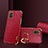 Soft Luxury Leather Snap On Case Cover XD2 for Samsung Galaxy A71 5G Red