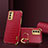 Soft Luxury Leather Snap On Case Cover XD2 for Samsung Galaxy M14 5G Red