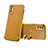 Soft Luxury Leather Snap On Case Cover XD2 for Vivo Y20 Yellow