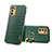 Soft Luxury Leather Snap On Case Cover XD3 for Oppo Reno6 Pro 5G India Green