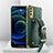 Soft Luxury Leather Snap On Case Cover XD3 for Vivo Y20s Green