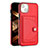 Soft Luxury Leather Snap On Case Cover Y01B for Apple iPhone 14 Plus Red
