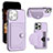 Soft Luxury Leather Snap On Case Cover Y01B for Apple iPhone 14 Pro Clove Purple