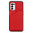 Soft Luxury Leather Snap On Case Cover Y01B for OnePlus Nord N200 5G Red