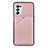 Soft Luxury Leather Snap On Case Cover Y01B for OnePlus Nord N200 5G Rose Gold