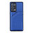 Soft Luxury Leather Snap On Case Cover Y01B for Oppo Reno6 Pro+ Plus 5G Blue