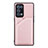 Soft Luxury Leather Snap On Case Cover Y01B for Oppo Reno6 Pro+ Plus 5G Rose Gold