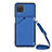 Soft Luxury Leather Snap On Case Cover Y01B for Samsung Galaxy A12 Blue
