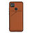 Soft Luxury Leather Snap On Case Cover Y01B for Xiaomi POCO C3 Brown