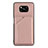 Soft Luxury Leather Snap On Case Cover Y01B for Xiaomi Poco X3 Pro Rose Gold