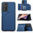 Soft Luxury Leather Snap On Case Cover Y01B for Xiaomi Redmi Note 11 Pro+ Plus 5G Blue