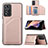 Soft Luxury Leather Snap On Case Cover Y01B for Xiaomi Redmi Note 11 Pro+ Plus 5G Rose Gold
