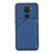 Soft Luxury Leather Snap On Case Cover Y01B for Xiaomi Redmi Note 9 Blue