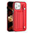 Soft Luxury Leather Snap On Case Cover Y02B for Apple iPhone 13 Pro Red